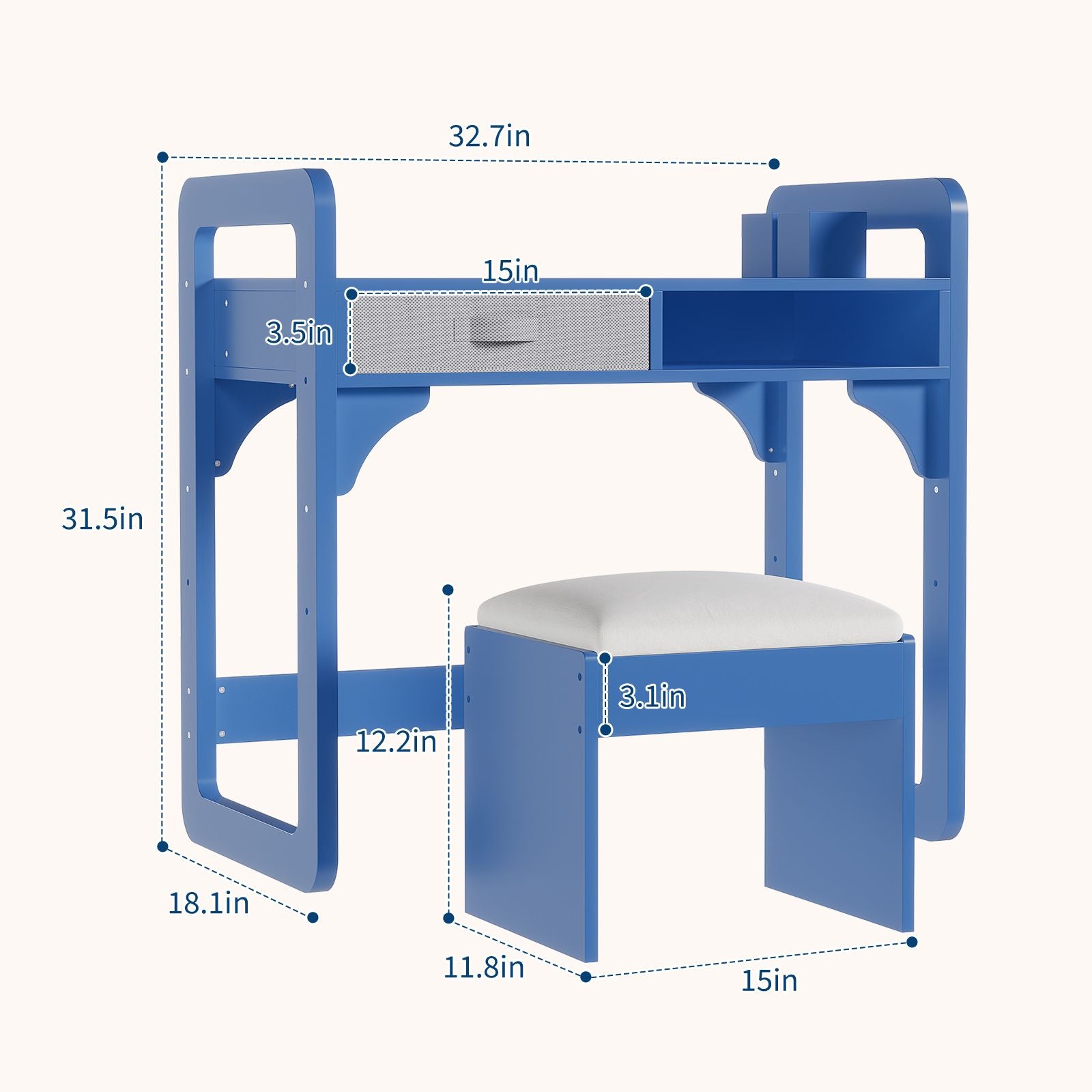 2026 Side Table, a Writing Desk Featuring a Wooden Frame - Made from Durable High-Quality Materials, Ideal for Study And Writing Tasks, Crafted for Comfort And Practicality, Compact End Table with a Storage Shelf