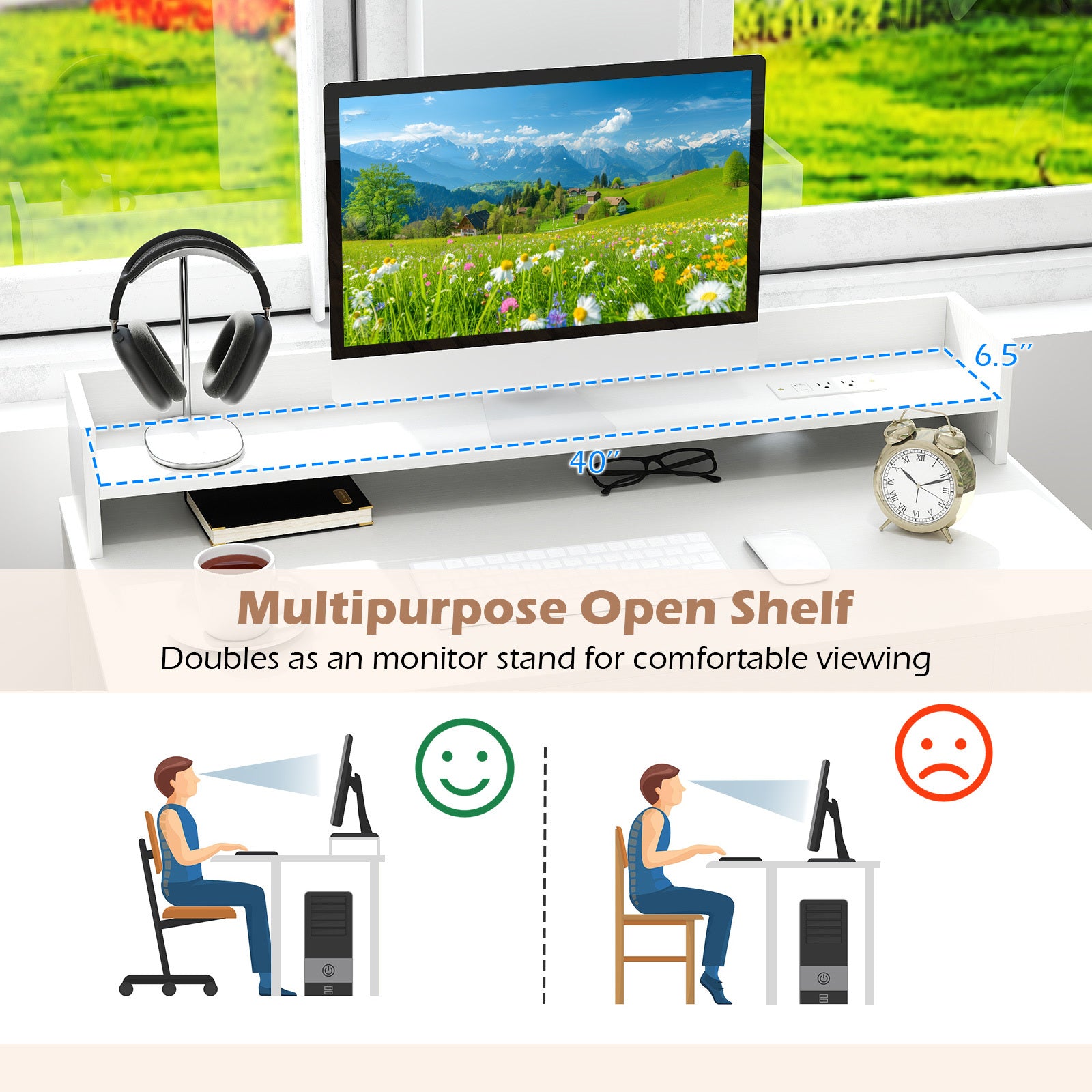 COSTWAY Computer Desk, 43\