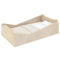 Toddler Bed, Toddler Floor Bed, Velvet Finish, Child Bed for Kids with Extra Safty Broad, Standard Crib Size Toddler Bed, Cute Style Toddler Beds, Kids Bedroom Furniture